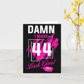 Carte Les femmes font que 44 ans soit beau Citations drô (Fleur jaune)