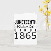 Carte Les femmes gèlent Juneteeth depuis 1865 Histoire d (Fleur jaune)