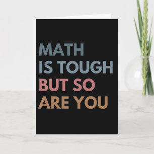 Carte Les femmes maths c'est dur mais vous aussi prof de
