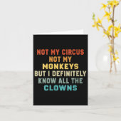 Carte Les Femmes Pas Mon Cirque Pas Mes Singes Mais Je C (Fleur jaune)