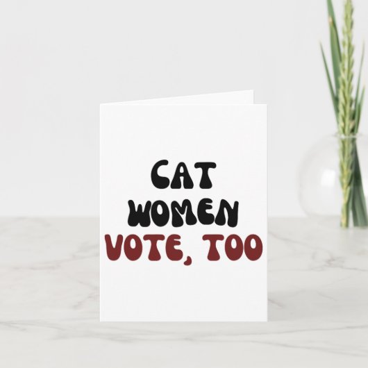 Carte Les Femmes Votent Pour Kamala Harris Pour L'Électi (Devant)