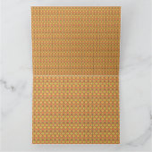 Carte Les feuilles de papier d'emballage jaune, orange e (Intérieur)