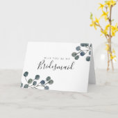 Carte Les Feuilles D'Eucalyptus Serez-Vous Ma Femme D'Ép (Fleur jaune)