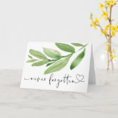 Carte Les Feuilles verts n'ont jamais oublié la satisfac (Fleur jaune)