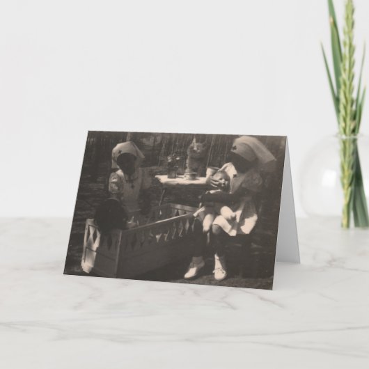 Carte Les filles dans le costume d'infirmière de (Devant)