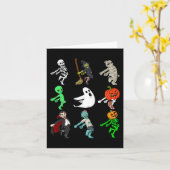 Carte Les Filles de Halloween (Fleur jaune)