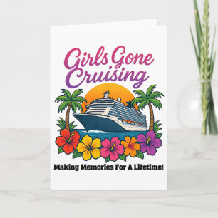 Carte Les filles en croisière créent des souvenirs pour