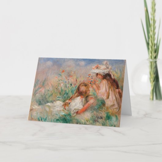 Carte Les filles en herbe | Pierre-Auguste Renoir (Devant)