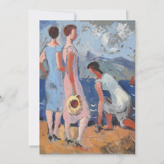 Carte Les filles face à la mer | Christopher Wood (Devant)