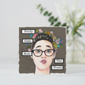 Carte Les filles nerds dominent le monde (Debout devant)