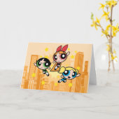 Carte Les Filles Powerpuff Sauvent La Journée (Fleur jaune)