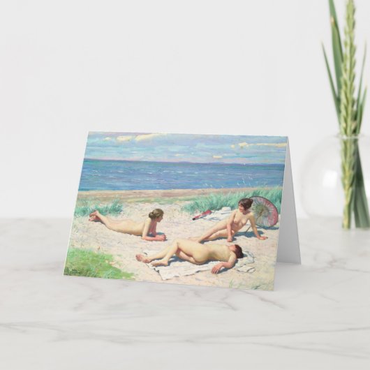 Carte Les filles sur la plage | Paul Fischer (Devant)