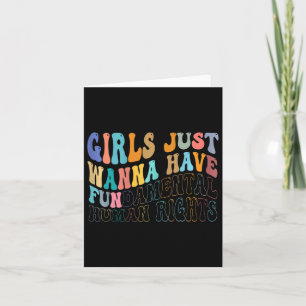 Carte Les Filles Voulaient Juste Avoir Des Droits Humain