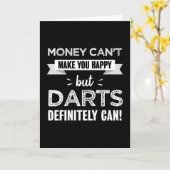 Carte Les fléchettes vous rendent heureux cadeau amusant (Fleur jaune)