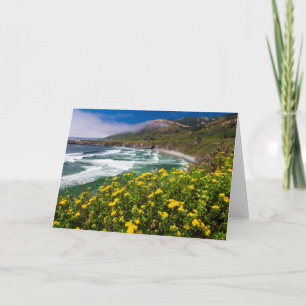 Carte Les Fleurs Au-Dessus De La Plage De Sable Dollar