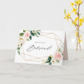 Carte Les Fleurs De Printemps Géométriques Serez-Vous Ma (Fleur jaune)