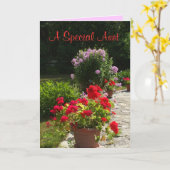 Carte Les fleurs de salutations quotidiennes de la tante (Fleur jaune)