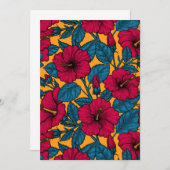 Carte Les fleurs d'Hibiscus (Devant / Derrière)