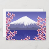Carte Les fleurs du mont Fuji et du Sakura (Devant / Derrière)