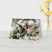 Carte Les fleurs du printemps (Fleur jaune)