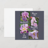 Carte Les fleurs sont comme des amis (Devant / Derrière)