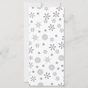 Carte Les flocons de neige sur l'Arrière - plan blanc