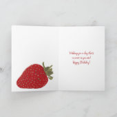 Carte Les fraises ont un Berry Sweet Anniversaire (Intérieur)