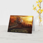 Carte Les frères sont des super-héros (Fleur jaune)