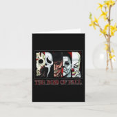 Carte Les garçons d'automne Films d'horreur Halloween (Fleur jaune)