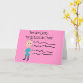 Carte Les garçons sont stupides "Jetez Des Rochers Sur E (Fleur jaune)