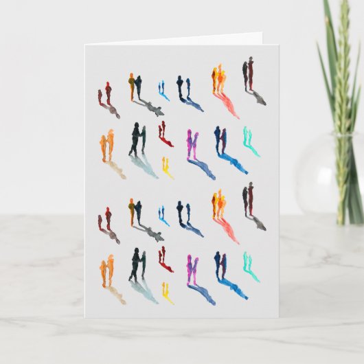 Carte Les gens art aquarelle fine art (Devant)