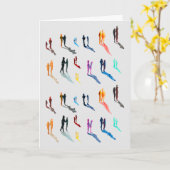 Carte Les gens art aquarelle fine art (Fleur jaune)