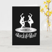 Carte Les gens dansent Rock and roll (Fleur jaune)