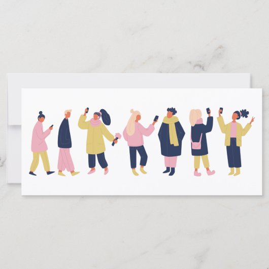 Carte Les gens des médias sociaux (Devant)