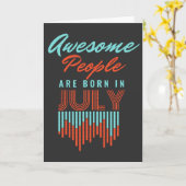 CARTE LES GENS FORMIDABLES NÉ(E)S EN - ANNIVERSAIRE DE (Fleur jaune)