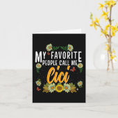 Carte Les gens préférés m'appellent Cici Tee Cadeaux de  (Fleur jaune)