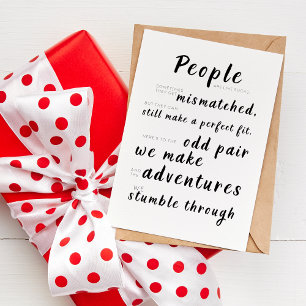 Carte Les gens sont comme des chaussettes, ils sont dépa