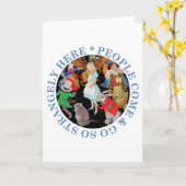 Carte Les gens viennent et vont tellement étrangement (Fleur jaune)