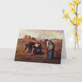 Carte Les Gleaners De Millet (Meilleure Qualité) (Fleur jaune)