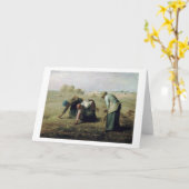 Carte Les Gleaners, Jean-François Millet, 1857 (Fleur jaune)
