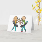 Carte Les Golfeurs De Balles Argument Au-Dessus D'Un Com (Fleur jaune)