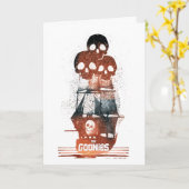 Carte Les Goonies Pirate Ship Silhouette Graphique (Fleur jaune)