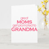 Carte Les grandes mamans sont promues à grand-mère (Fleur jaune)