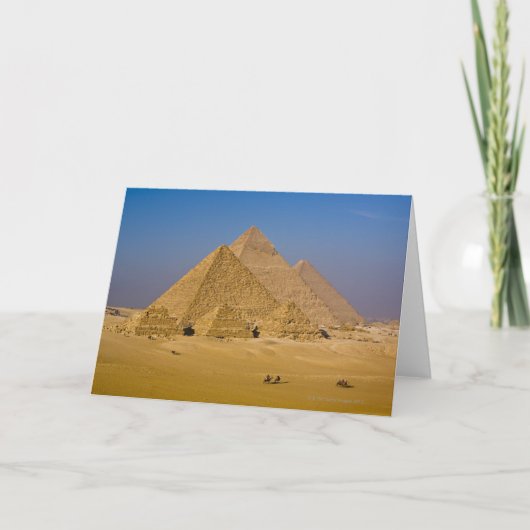 Carte Les grandes pyramides de Gizeh, Egypte (Devant)