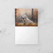 Carte Les grandes Pyrénées à l'automne Feuilles automne (Intérieur)