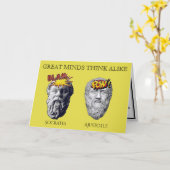 Carte Les grands esprits pensent comme (Fleur jaune)