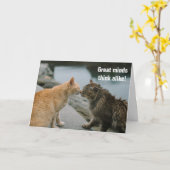 Carte Les grands esprits pensent comme (Fleur jaune)