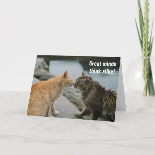 Carte Les grands esprits pensent comme (Devant)