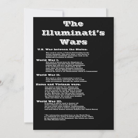 Carte Les guerres des Illuminati (Devant)