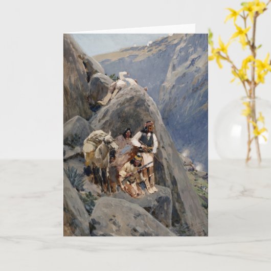 Carte Les guerriers d'Apache : une embuscade sur la cava (Fleur jaune)